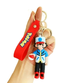 Llavero Ash Ketchum de Silicona - Pokemon - comprar online