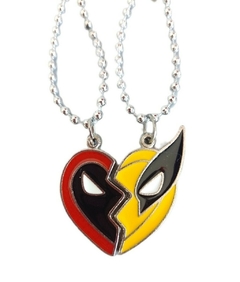 Colgantes Collares Deadpool y Wolverine para Compartir de Metal - (MAYORISTA)