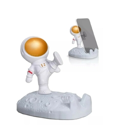 Soporte Base para Celular Astronauta Pie Dorado - comprar online