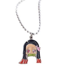 Colgante Collar Nezuko Kamado de Metal - Demon Slayer