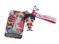 Monkey D Luffy Porta Sube + Llavero de Silicona - One Piece