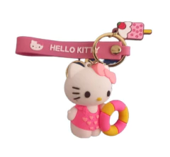 Llavero Hello Kitty con Salvavidas de Silicona