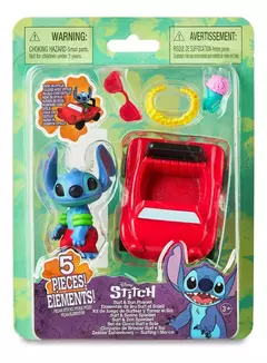 Figura Playset Stitch con Auto 5 Piezas - Tapimovil Lilo & Stitch
