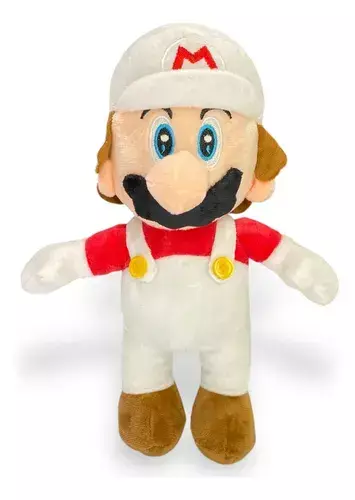 Peluche Super Mario Blanco - Mario Bros