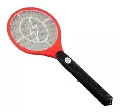 Raqueta Mata Mosquitos con Linterna Led Recargable Usb Color Rojo