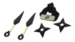 Set Naruto Shippuden 2 Kunai + 2 Estrellas Shuriken + Vincha - comprar online