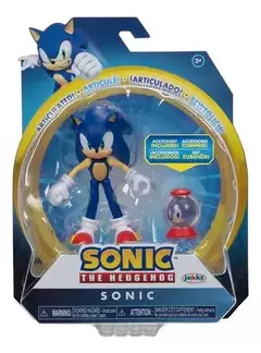 Muñeco Articulado Sonic con Accesorio - Original Jakks Pacific