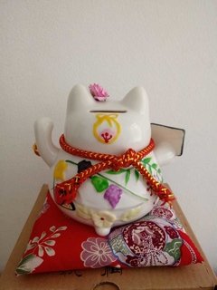 Gato de la Suerte de Cerámica - Alcancía - comprar online