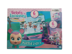 Puzzles 2 en 1 Bebés Llorones Original