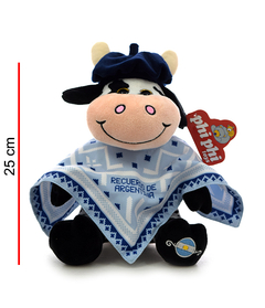 Peluche Vaca Folklórica Argentina Con Sonido 25 cms Original Phi Phi Toys
