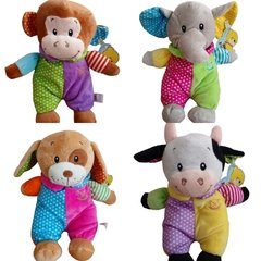 Combo Peluches Animales con Cascabel