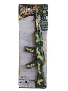 Ametralladora Rifle Camuflado a fricción