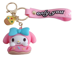 Llavero My Melody Hello Kitty Dona Rosa Kawaii de Silicona