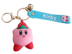 Llavero Kirby con frutilla de Silicona - (MAYORISTA)