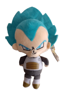 Peluche Vegeta SSJJ Nivel Dios Azul - Dragon Ball - (MAYORISTA)
