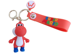 Llavero Yoshi rojo de Silicona - Mario Bros - (MAYORISTA)
