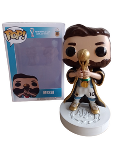 Muñeco Funko Pop Custom Lionel Messi con Capa Besht Mundial Qatar 2022 Fútbol - (MAYORISTA)