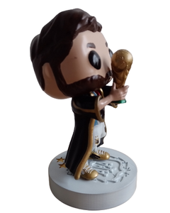 Muñeco Funko Pop Custom Lionel Messi con Capa Besht Mundial Qatar 2022 Fútbol - Aye & Marcos Toys