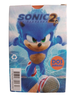Cartas Naipes Sonic - 2 Juegos en 1 Baraja Española y Memotest en internet