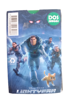 Cartas Naipes Buzz Lightyear - 2 Juegos en 1 Baraja Española y Memotest - (MAYORISTA) en internet