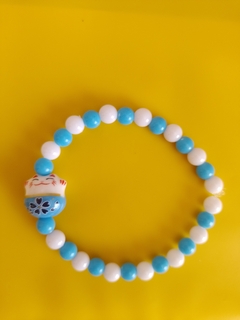 Pulsera Argentina Gato de la Suerte Celeste - comprar online