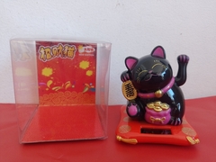 Mini Gatito de la Suerte Negro Solar - comprar online