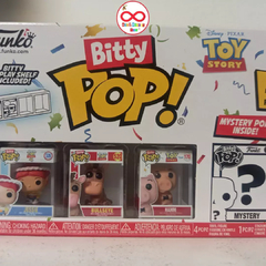 Funko Bitty Pop! Disney Toy Story Pack 4 ( Jessie, Bullseye, Hamm y 1 Misterioso ) en internet