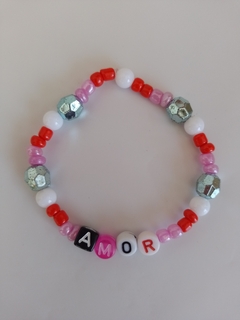 Pulsera Amor Multicolor - Elástica