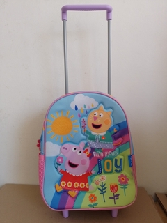 Mochila Peppa Pig con Carrito 12 Pulgadas Infantil Jardín - (MAYORISTA) - comprar online