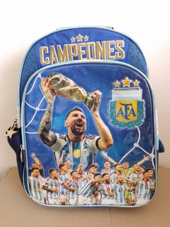 Mochila Escolar AFA Selección Argentina Messi 16 Espalda - (MAYORISTA) - Aye & Marcos Toys