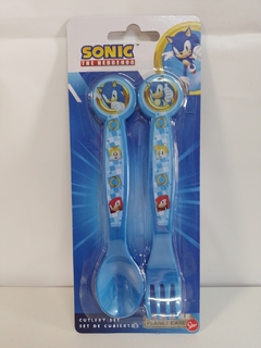 Set x 2 Cubiertos Sonic Cuchara Tenedor Infantil (Mayorista) en internet