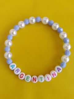Pulsera Argentina - Elástica