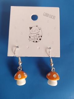 Aros Honguitos Naranjas - Colgantes - comprar online