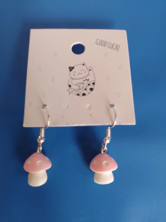 Aros Honguitos Rosados - Colgantes - comprar online