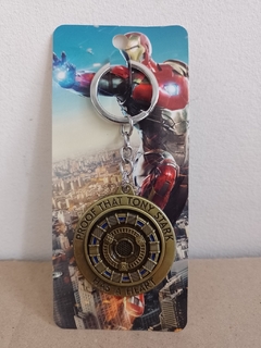 Llavero Heart Reactor Iron Man Giratorio Dorado de Metal - (MAYORISTA) - comprar online