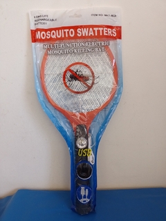 Raqueta Mata Mosquitos con Linterna Led Recargable Usb Color Rojo - (MAYORISTA) - Aye & Marcos Toys