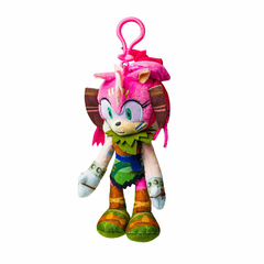 Llavero de Peluche Amy Rose 17 cms con Clip - Sonic Prime