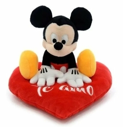 Peluche Mickey Mouse Original con Corazón Te Amo - (MAYORISTA) en internet