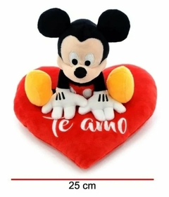 Peluche Mickey Mouse Original con Corazón Te Amo - (MAYORISTA)