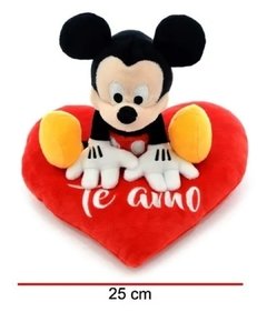 Peluche Mickey Mouse Original con Corazón Te Amo