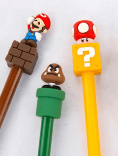 Bolígrafo Lapicera Mario Bros - Tinta de Gel - Aye & Marcos Toys