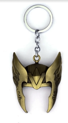 Llavero de metal Casco de Thor - Dorado