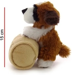Peluche Perro San Bernardo con barril La Patagonia - comprar online