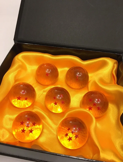 Esferas del Dragón x 7 Unidades 4,3 cms con Caja Exhibidora - Dragon Ball - (MAYORISTA) - Aye & Marcos Toys