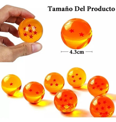 Esferas del Dragón x 7 Unidades 4,3 cms con Caja Exhibidora - Dragon Ball - (MAYORISTA) - tienda online