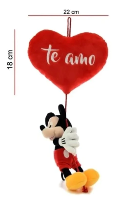 Peluche Mickey Mouse Colgante con Corazón Te Amo - Original Disney - comprar online