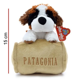Peluche Perrito San Bernardo con barril Patagonia - 15 cms Phi Phi Toys