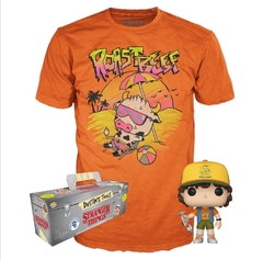 Stranger Things Dustin Box ( Funko Dustin #828 + Remera M )