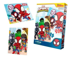 Puzzles 2 en 1 Spidey y Sus Amigos 24 y 36 Piezas - Spiderman Tapimovil