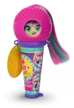 Micrófono Hamstars Popstar Pelo Verde Peluche Hámster - (MAYORISTA)